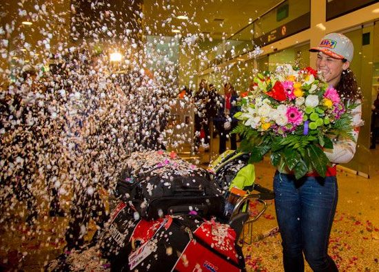 Dakar15 Laia llegada 1